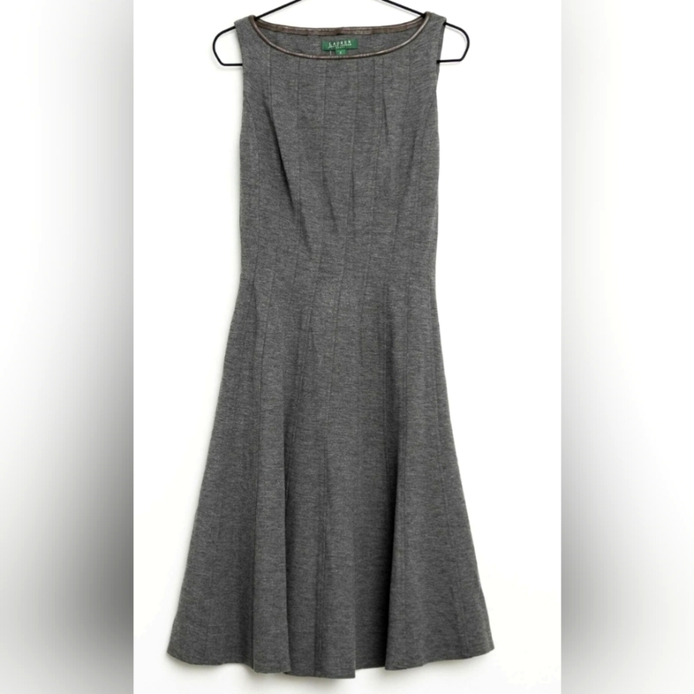 Ralph Lauren Charcoal Midi Dress